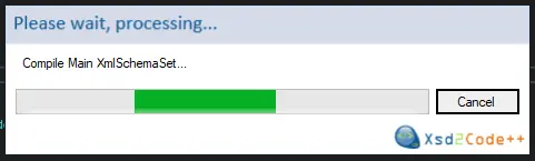Image showing the loading process bar for the conversion