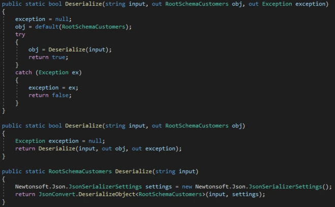 xsd2code deserialize