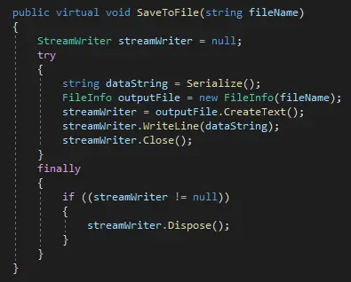 xsd2code serialization SaveToFile
