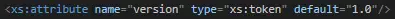 Image showing a default value restriction in xsd