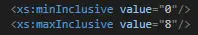 Image showing a range restriction in an xsd