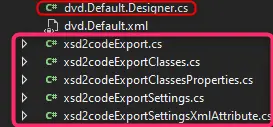 Images showing the result of one file generation and seperate generation 