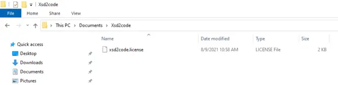 Image showing where to put your license.