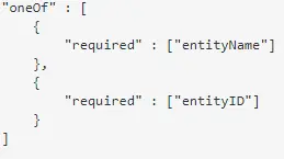 Image showing a oneOf in Json