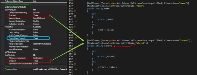 xsd2code++ PascalCase propoerties