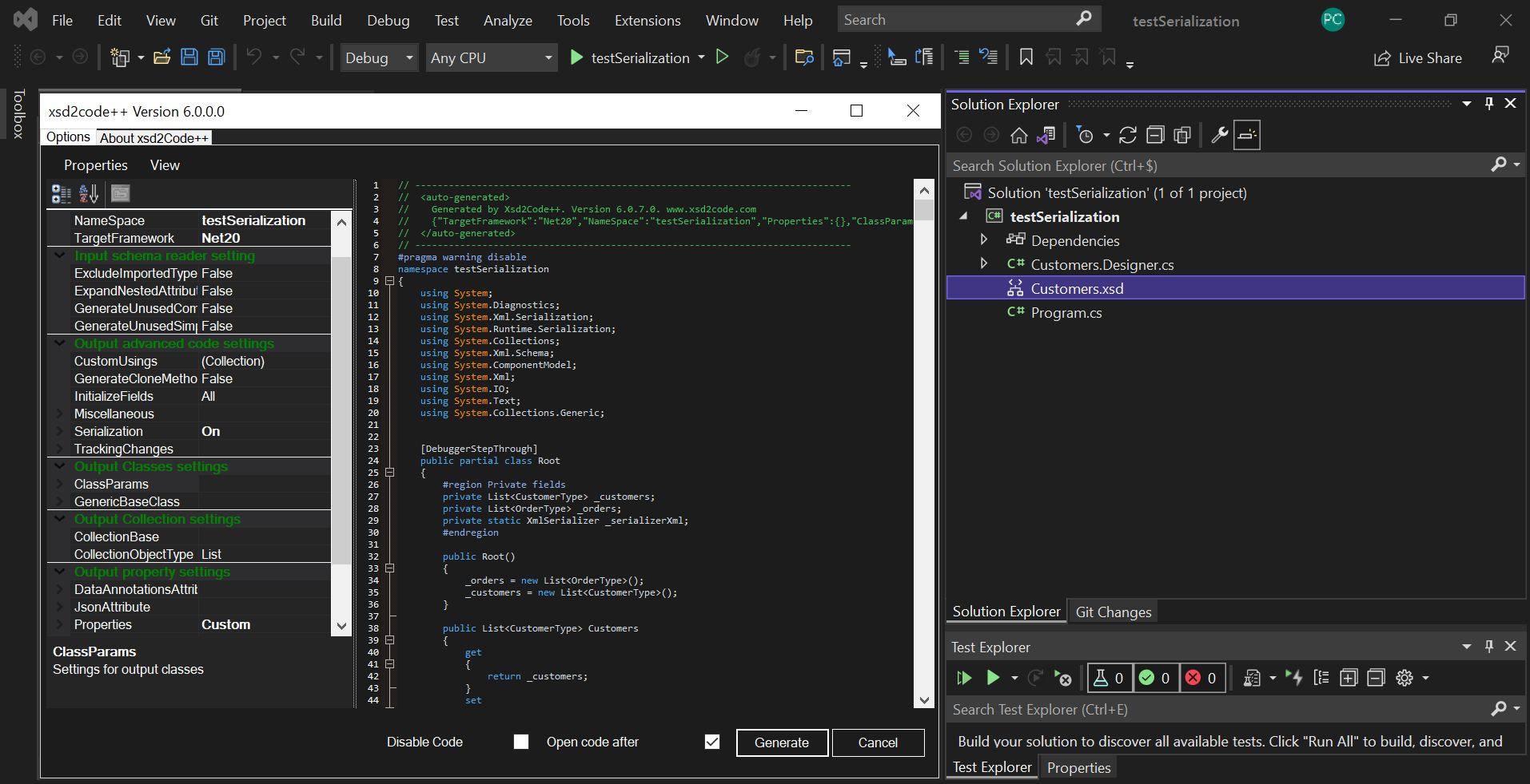 Xsd2code overview