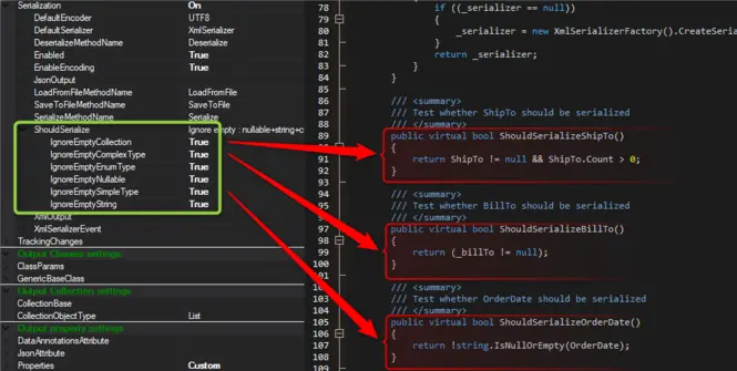 Image showing the effects of the ShouldSerialize