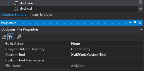 xsd2code customtool