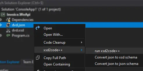 xsd2code visual studio addin